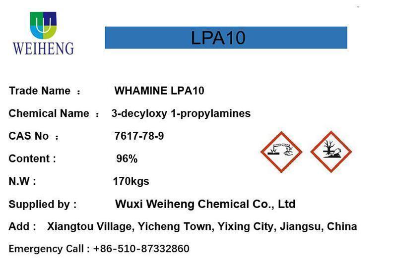 3-Decyloxy 1-Propylamines